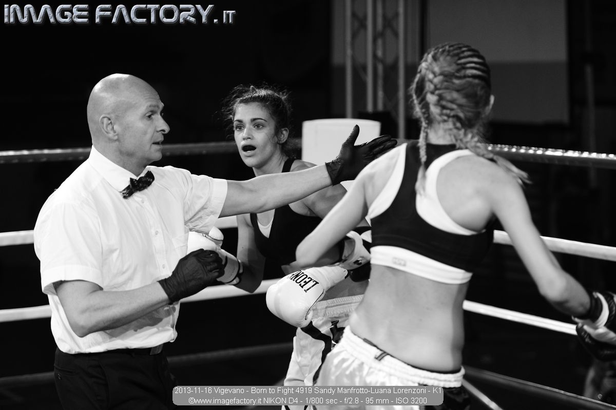 2013-11-16 Vigevano - Born to Fight 4919 Sandy Manfrotto-Luana Lorenzoni - K1